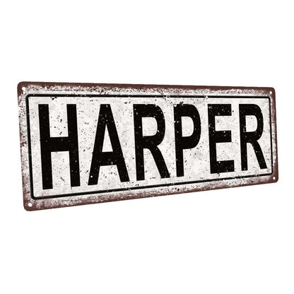 Homebody Accents Harper 6"x16" Metal Sign for Nursery Wall Décor