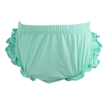 Wennikids Baby Girl's Cotton Shorts and Diaper Cover Bloomers Medium Aqua
