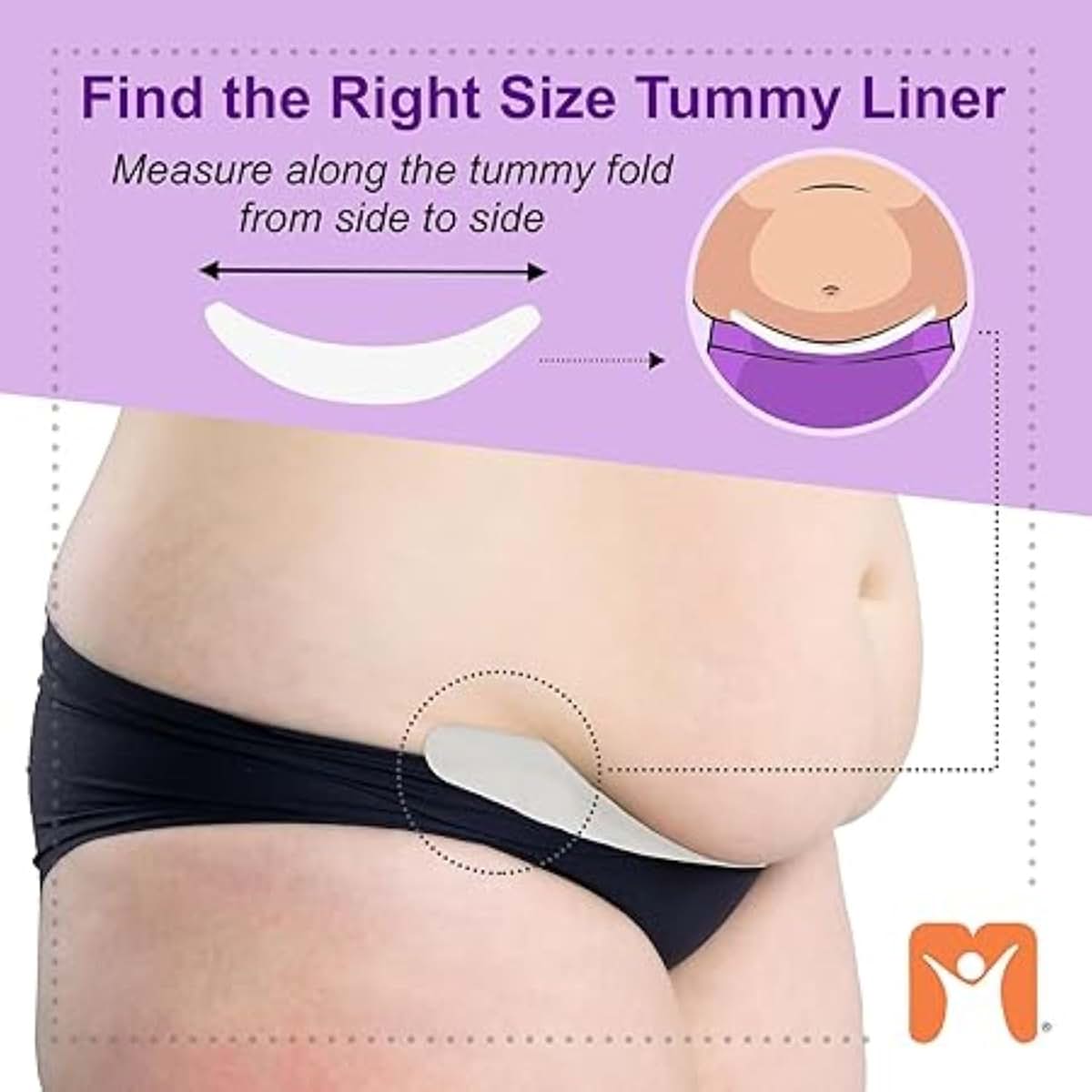 More of Me to Love Cotton and Viscose Blend Tummy Liner (3-Pack)