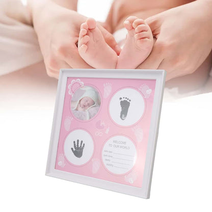Milltrip Newborn Hand & Footprint Keepsake Frame, Display with Shadow Box for Baby Memory (Roseate) (photo 2)
