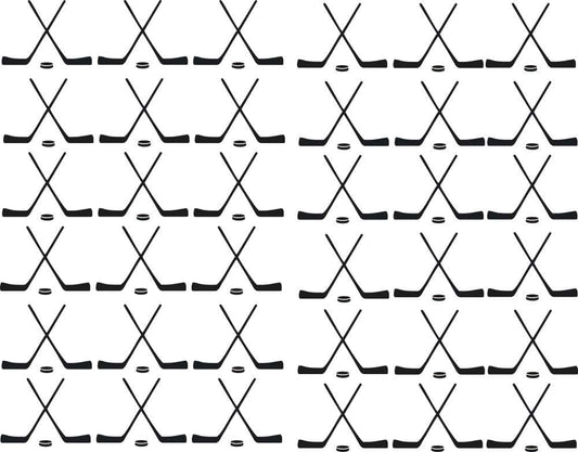 YOYOYU ART HOME DECOR Hockey Stick Wall Stickers, 36 Piece Set