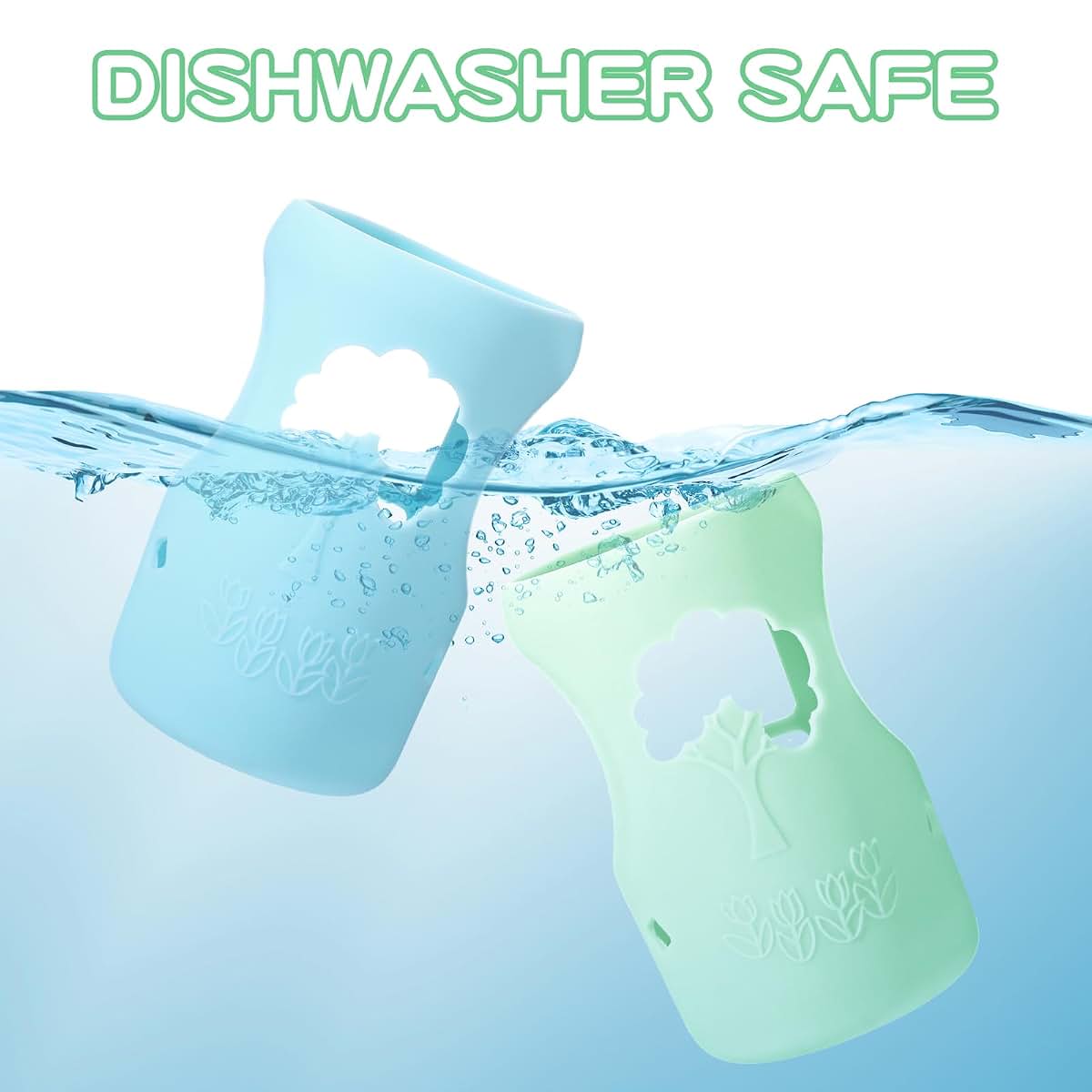 Jaarssho 3 Pcs Colorful Silicone Sleeve For Dr.Brown Bottles 9 Oz (photo 3)