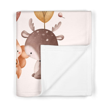 BabyOneStop Personalized Woodland Animal Baby Blanket