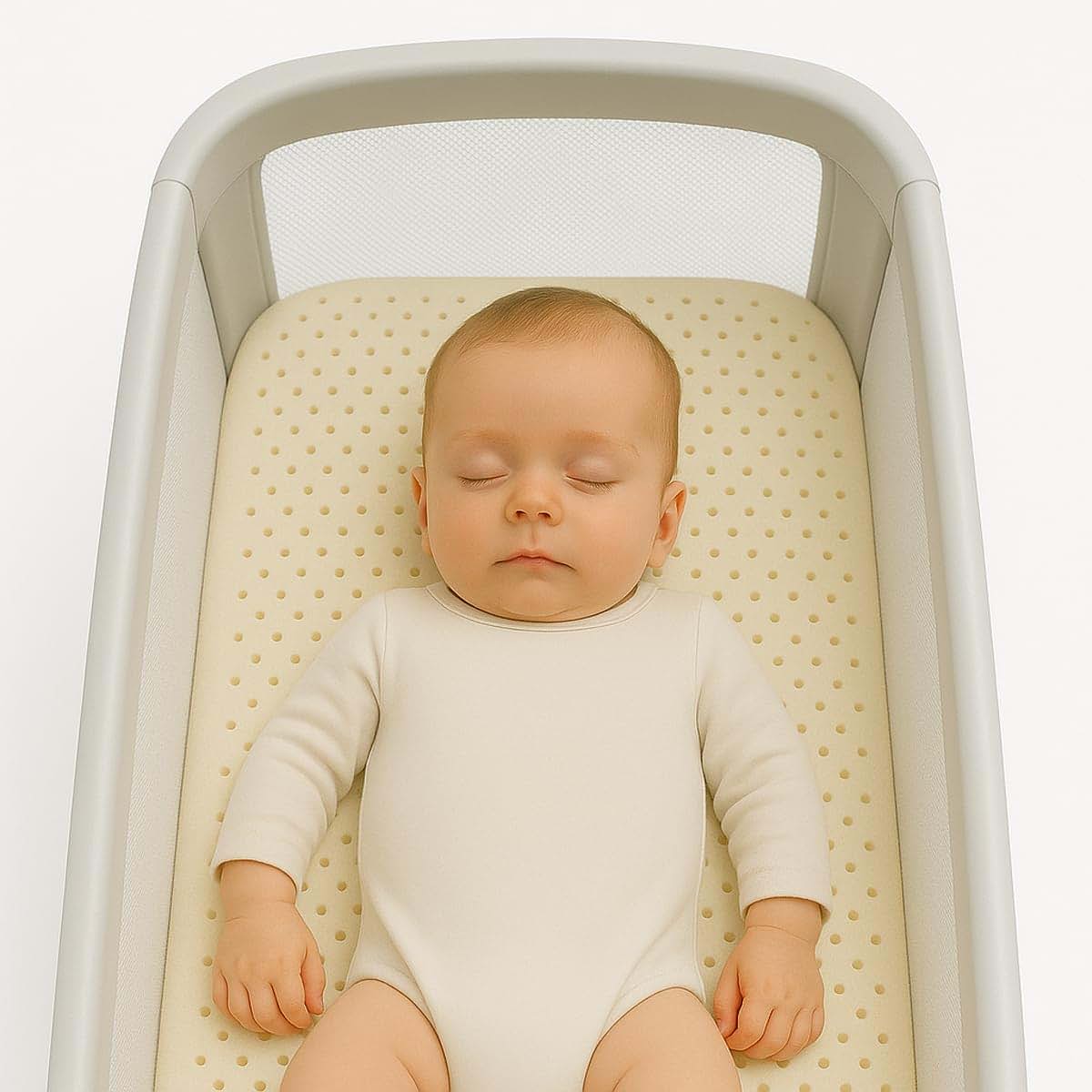 Organic Textiles Organic Baby Latex Mattress Topper With Wool Cover - 2-Inch Mini Sleeper