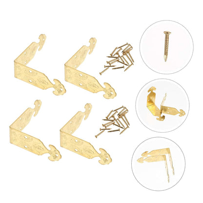 Gadpiparty Copper-Plated Corner Guards For Jewelry And Wooden Boxes