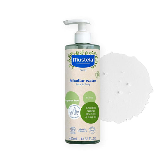 Mustela Organic Micellar Cleansing Water With Olive Oil And Aloe