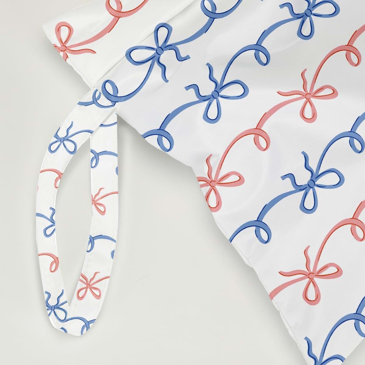 Pykfrhh Waterproof Wet Bag With Bowknot For Diapers And Travel