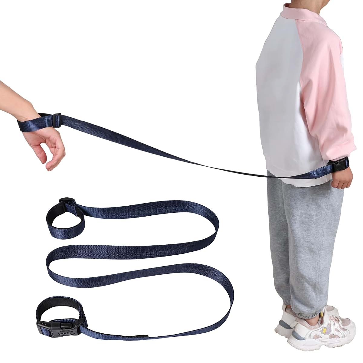 JXM Secure Wrist Leash Harness for Big Kids with Adjustable Tether and Lock Buckle