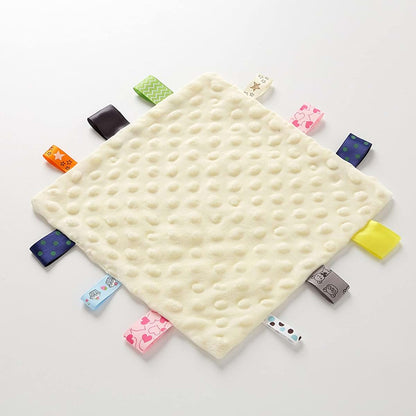 SHITINGRM Baby Appease Towel Soft Soother Teether Infants Comfort Sleeping Nursing Cuddling Square Sensory Security (photo 3)