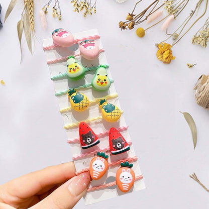 Cute Elastic Hair Ties for Babies & Girls | 100 Pcs Accessory Pack
