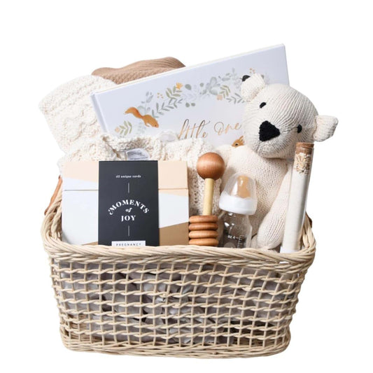 Our Green House Luxury Pregnancy & Baby Gift Basket for Mom & Baby - Pregnant Gift for Mom to Be