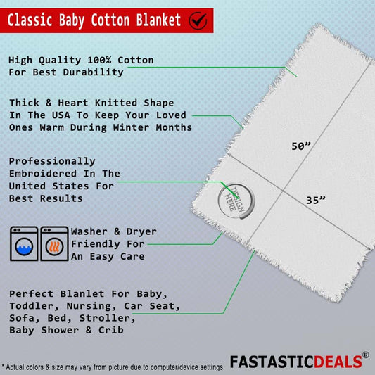 BabyOneStop Brittany Spaniel Cotton Baby Blanket