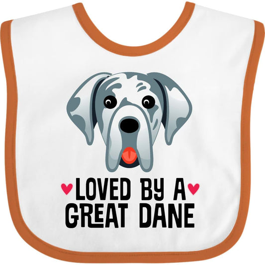 Inktastic Great Dane Dog Lover Baby Bib