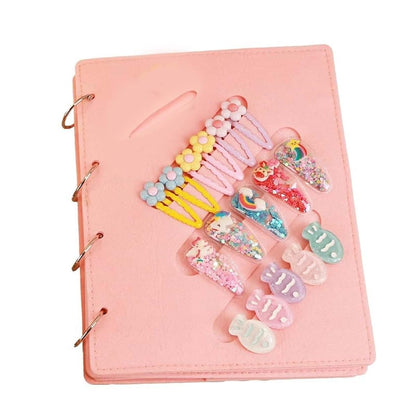 Jiahesuw Felt Hair Clip Organizer Display Book For Kids (photo 3)