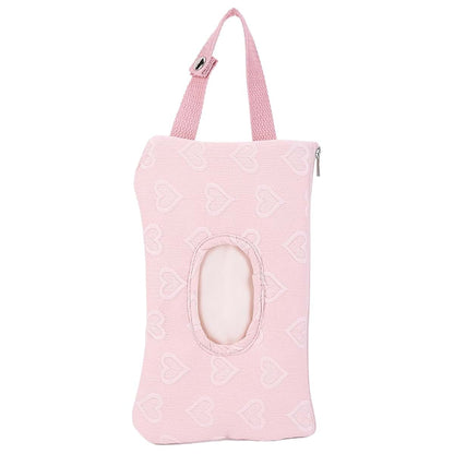 Quilted Wipe and Diaper Pouch for Stroller | Portable Canvas Wet Wipe Holder