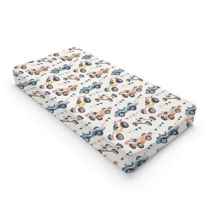 KuphiL10C Watercolor Racing Car Baby Changing Pad Cover, 16x32