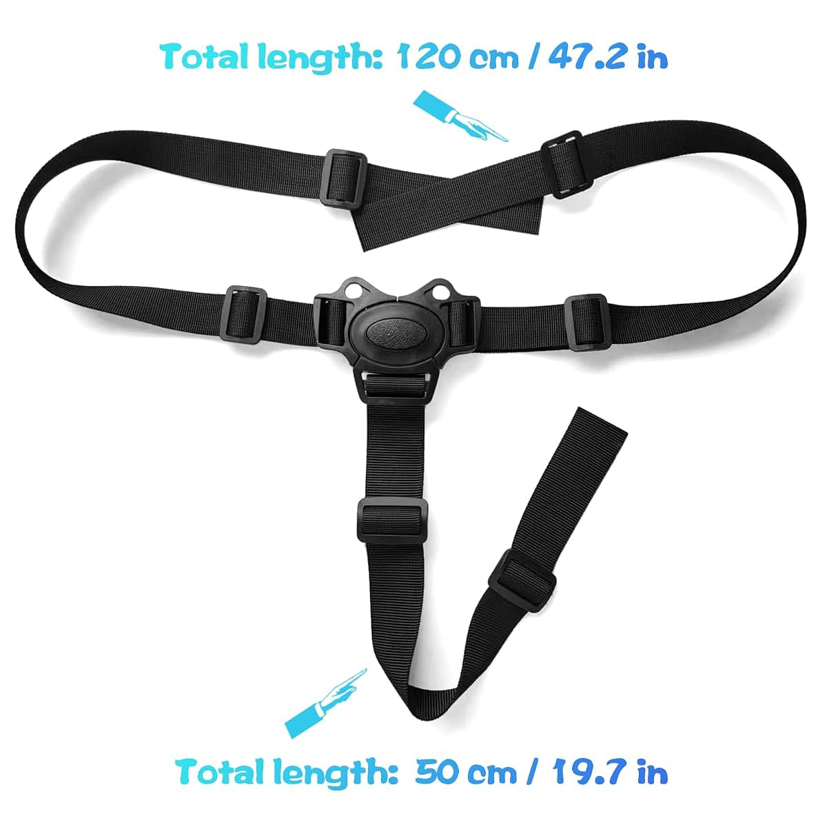Horett Adjustable 3-Point Harness Baby High Chair Safety Belt (photo 2)