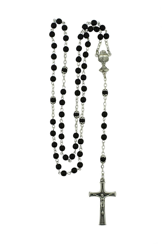 Village Gift Importers First Holy Communion Rosary In Black