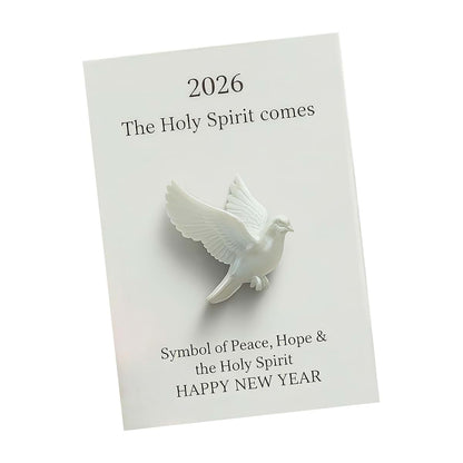 WOZUN Sacred Doves Figurine Embraces Card Set White Doves Sculpture