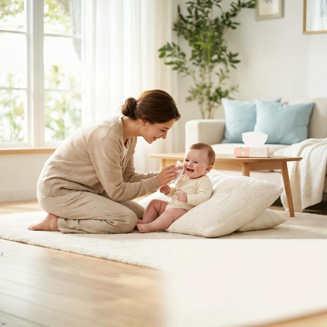 Careboree Dry Cotton Wipes for Baby and Household Cleansing