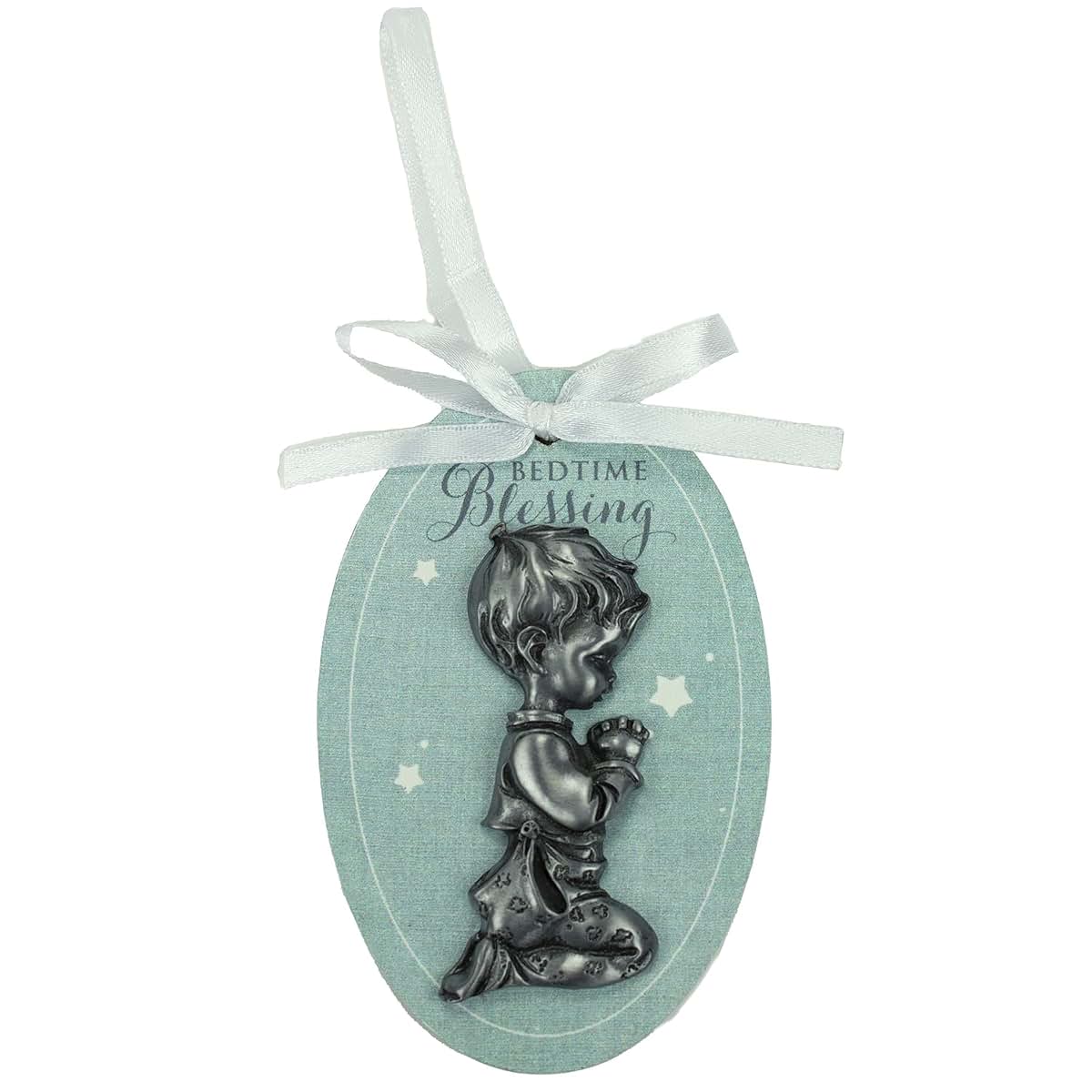 Abbey & CA Gift Baby Boy Bedtime Blessing Ornament On White Ribbon