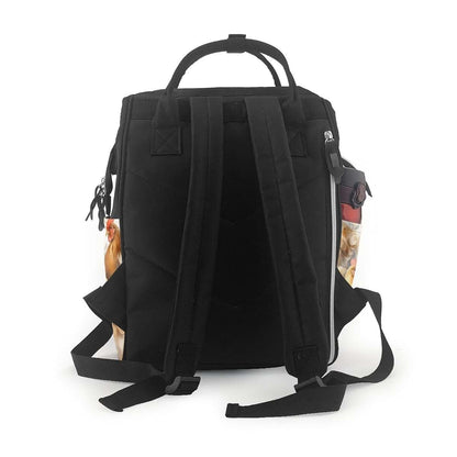 DWVTSLH Chicken duck Diaper Bag Backpack Multifunction Nappy Bags Waterproof Mummy Backpack Large Capacity Travel (photo 3)