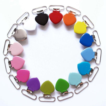 Sutoyuen Heart Pacifier Clips Hardware Metal Suspender