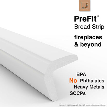 Roving Cove Fireplace Edge Corner Protector for Brick and Stone Surfaces