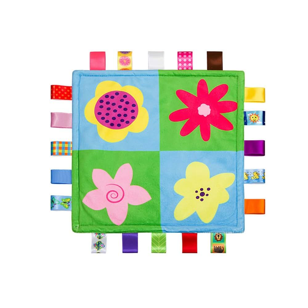 Soft Square Plush Security Blanket for Babies | Vibrant Print