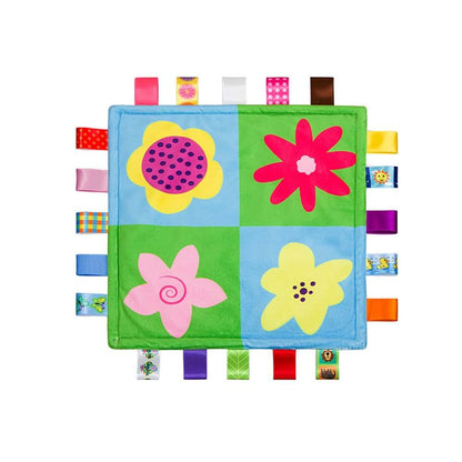 Soft Square Plush Security Blanket for Babies | Vibrant Print