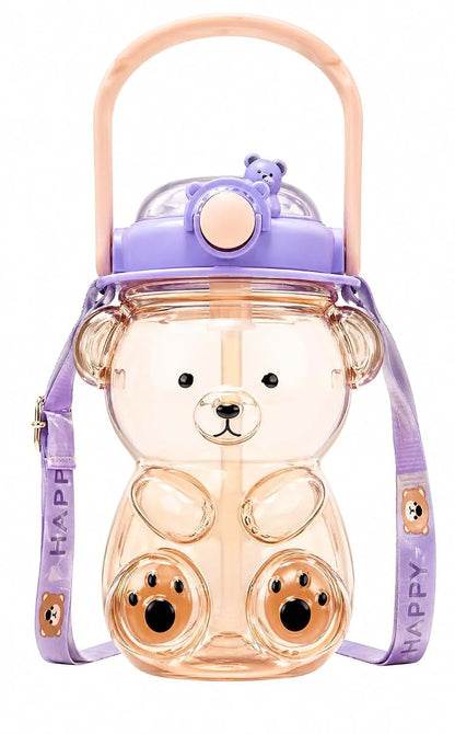 DegoCython Bear Cup | Large Capacity Kids Water Bottle with Handle