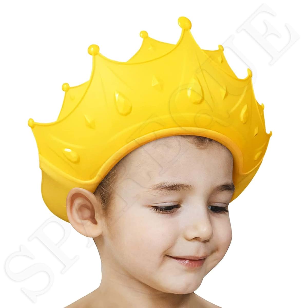 Spareque Baby Bath Shower Cap With Adjustable Crown Design