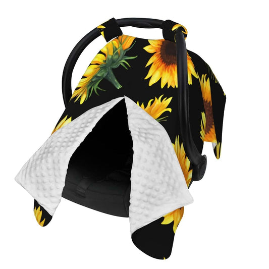Hcpwzrf Sunflower Baby Car Seat Cover & Nursing Cover