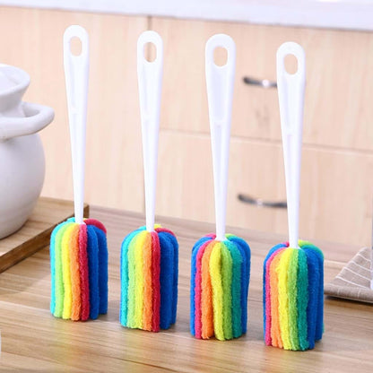 staol Water Bottle Cup Mug Cleaning Brush Scrubber with Long Handle Comfort Grip Brushes for Baby Bottles Jars Glasses