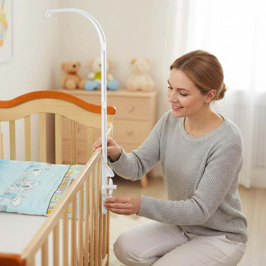 Hleeduo Baby Mobile Hanger And Holder For Crib, 37 Inch Adjustable Arm