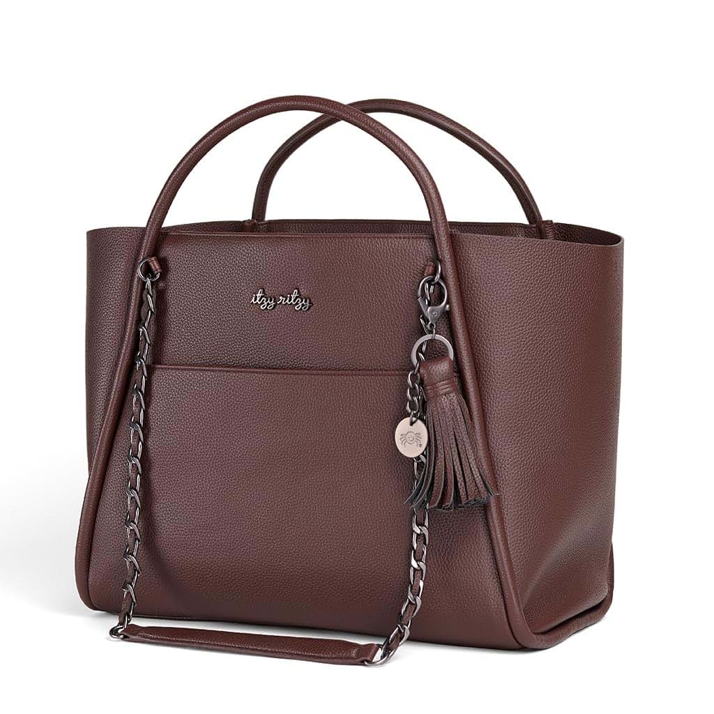 Itzy Ritzy Boss Tote Diaper Bag in Vegan Leather