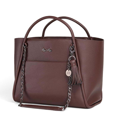 Itzy Ritzy Boss Tote Diaper Bag in Vegan Leather