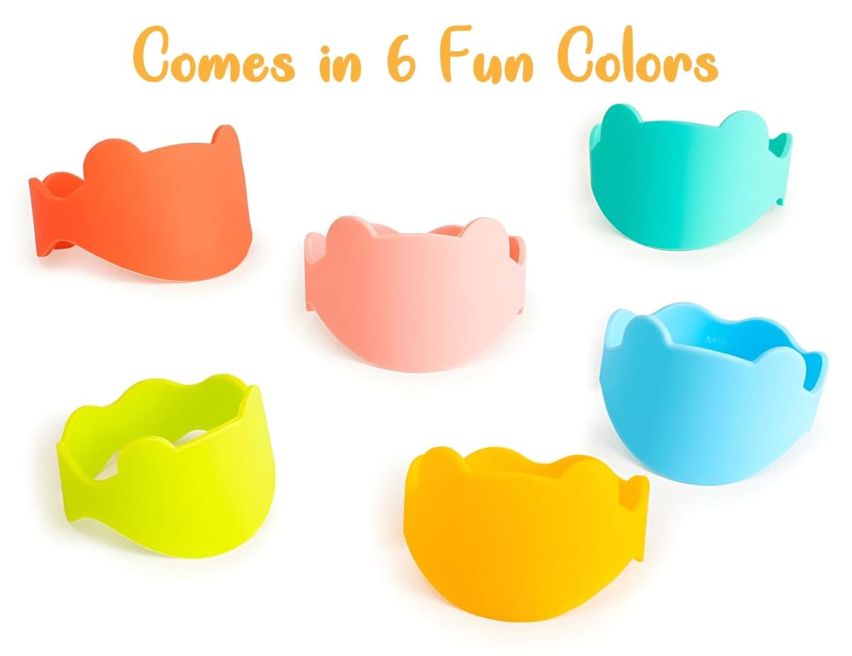 Aelop Silicone Baby Bottle Labels For Daycare, 6-Pack (photo 3)