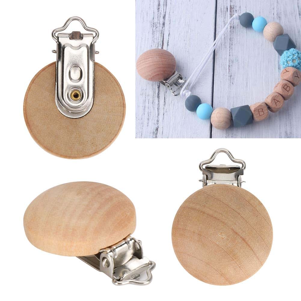 Alvinlite Beech Pacifier Clip 1.18inch Toy Strap Clip Small Accessories DIY Pacifier Holder Clip 5Pcs Soother (photo 3)