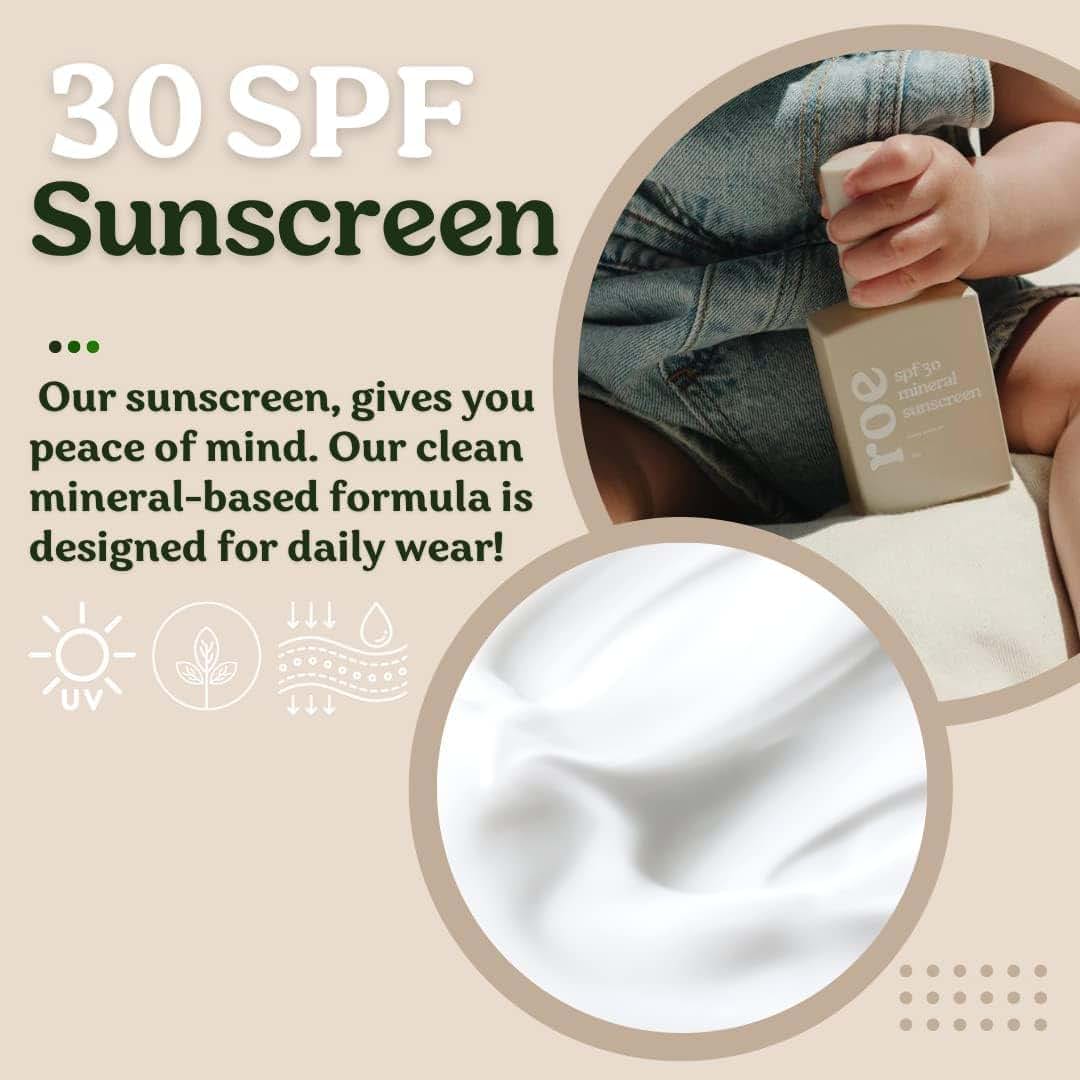 Roe Wellness Baby Mineral Sunscreen SPF 30, 2-Pack (photo 3)