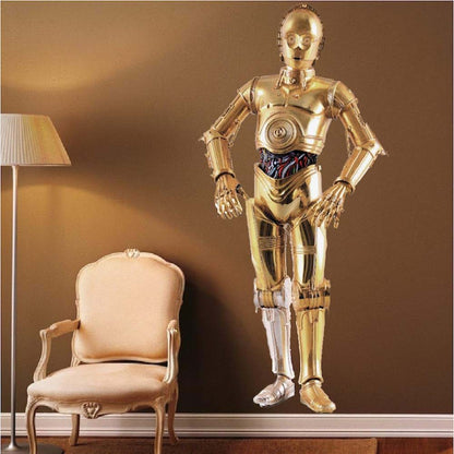 Wall Decals C3PO Vinyl Wall Mural For Nursery And Kids Room Decor