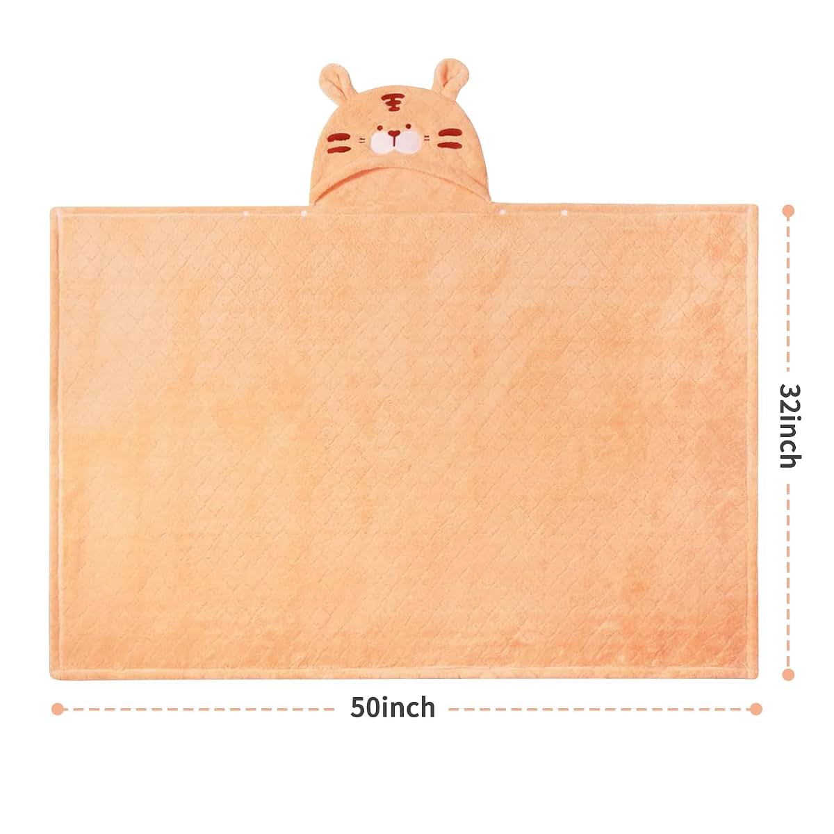FUBANRAY Toddler Hooded Bath Towels 2-Pack Large Microfiber