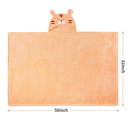 FUBANRAY Toddler Hooded Bath Towels 2-Pack Large Microfiber