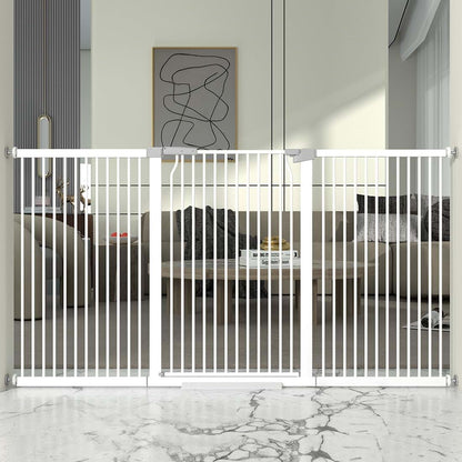 Extra Tall and Wide Metal Pet Gate for Doorway