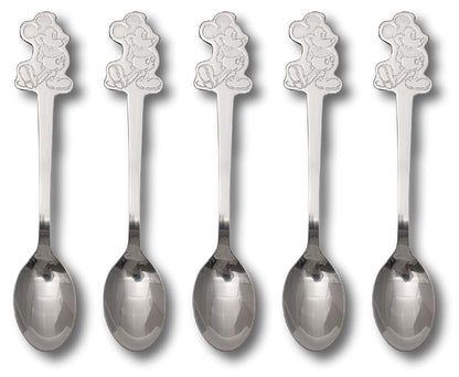 Mickey Mouse Stainless Steel Spoon And Fork Set Of 10 Standing Design