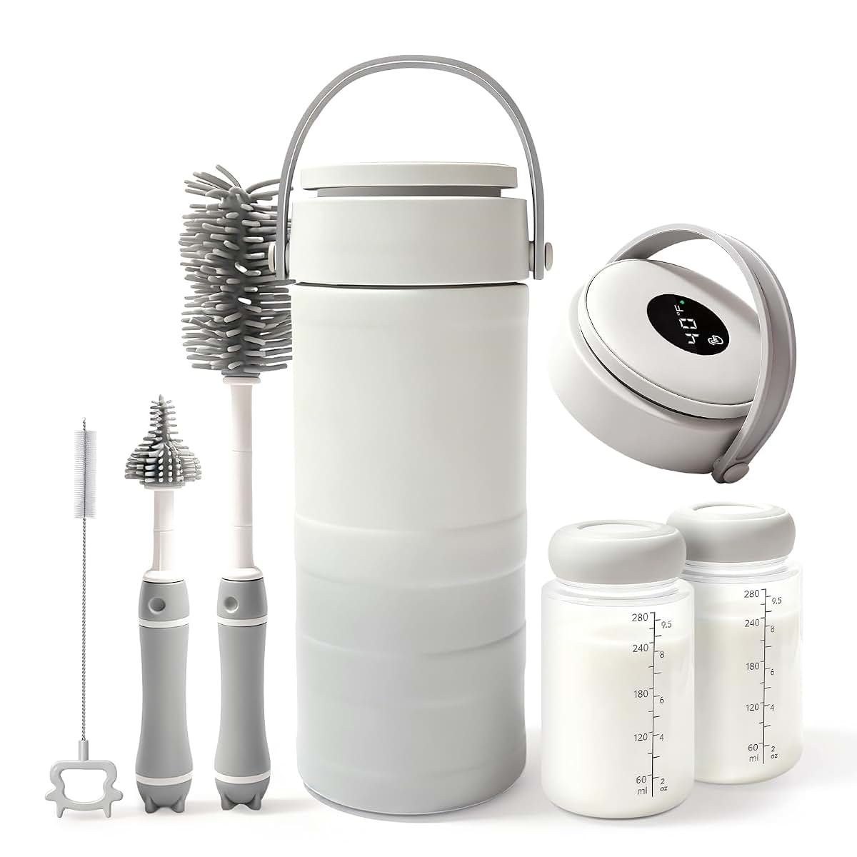 Hokoriiiku Portable Breast Milk Cooler 22oz With Temp Display