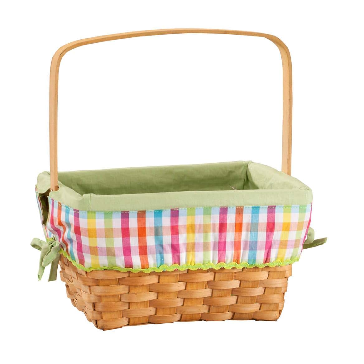 Fox Valley Traders Plaid Wicker Easter Basket