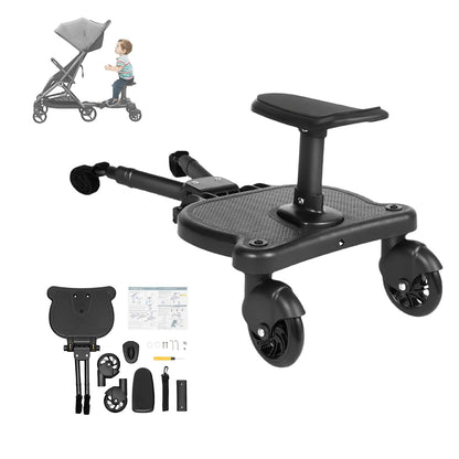 Universal Stroller Board Attachment for Toddlers to Ride (Black)