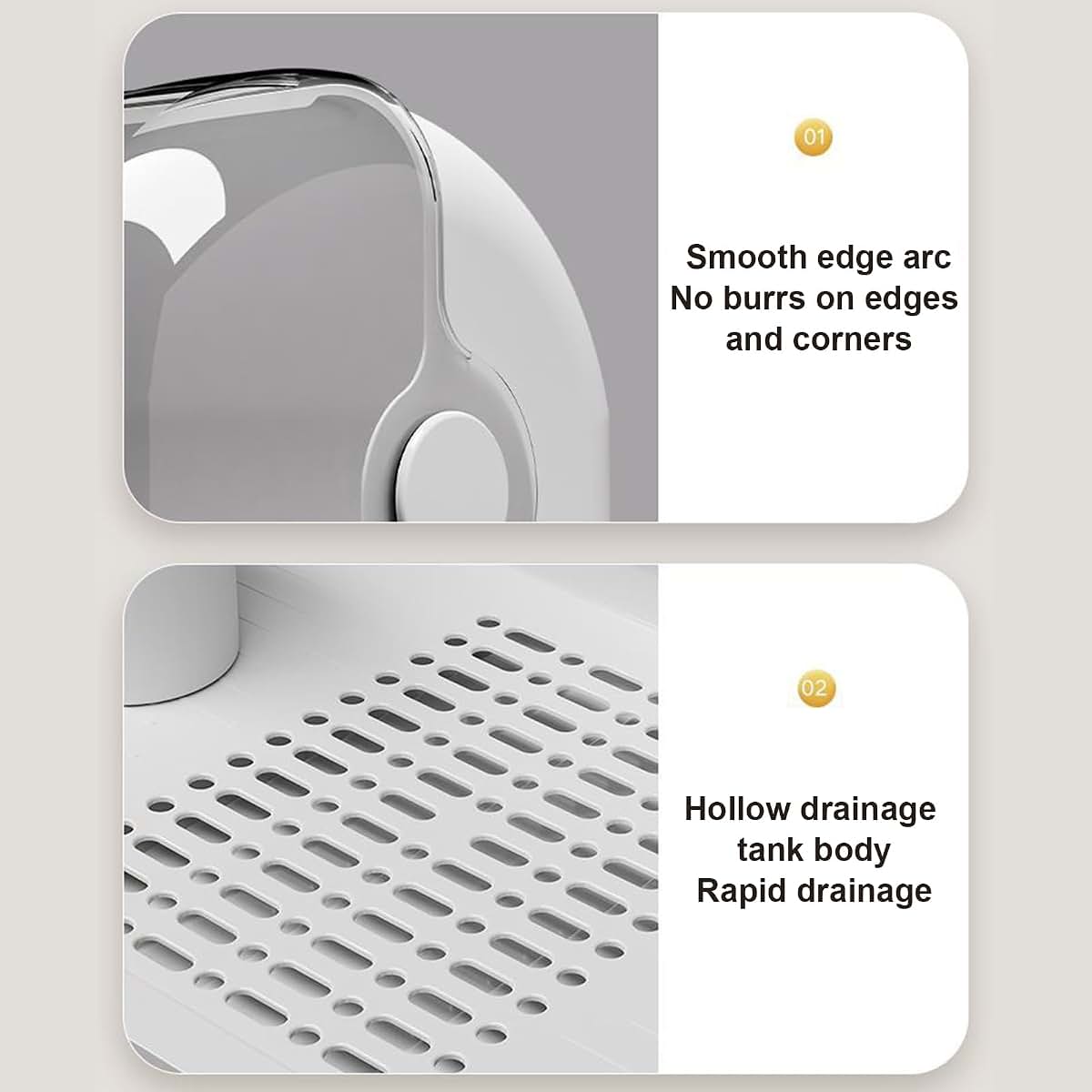 Biniveil Baby Bottle Drying Rack With Dustproof Lid And Drain Tray (photo 3)