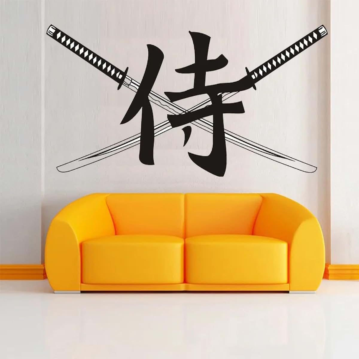 Hezhenbm Ninja Sword Samurai Warrior Vinyl Wall Sticker (photo 2)